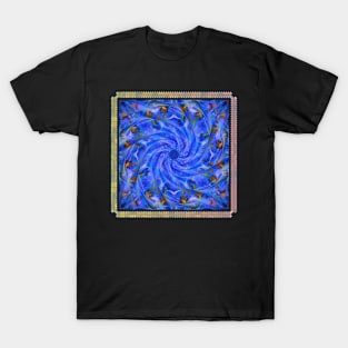 Blue Spiral Descent T-Shirt